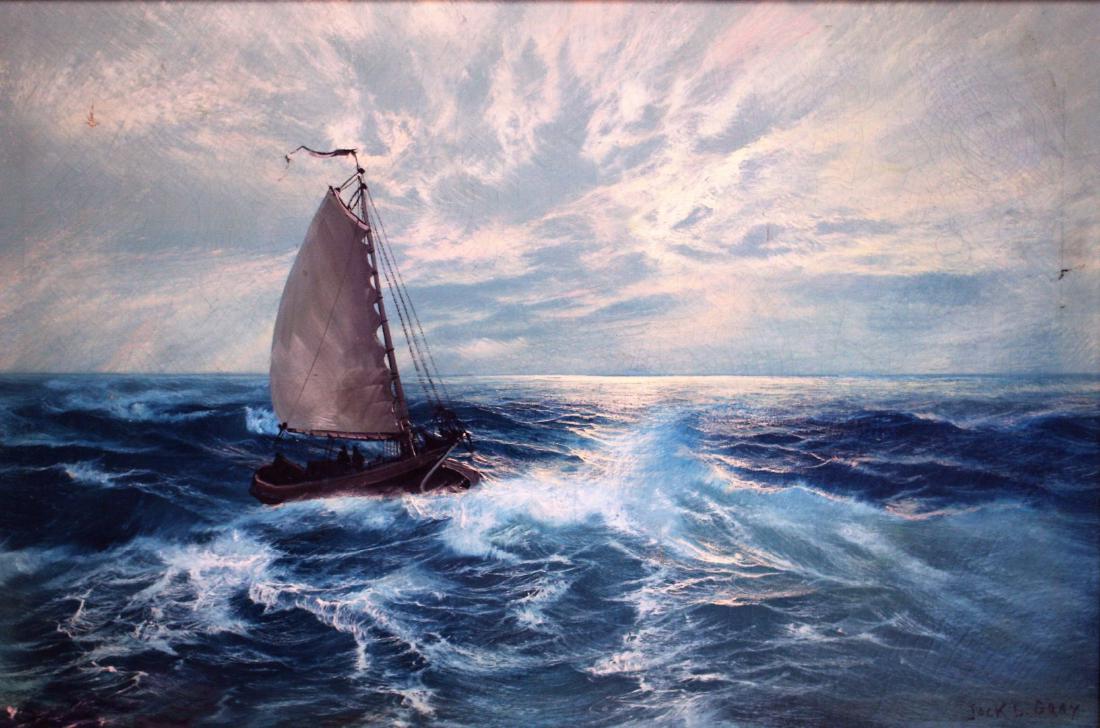 Jack L. Gray; 20thC. American Oil Painting Signed (1 of 10)