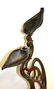 Victorian Painted Iron Pelican Smoking Stand - 7