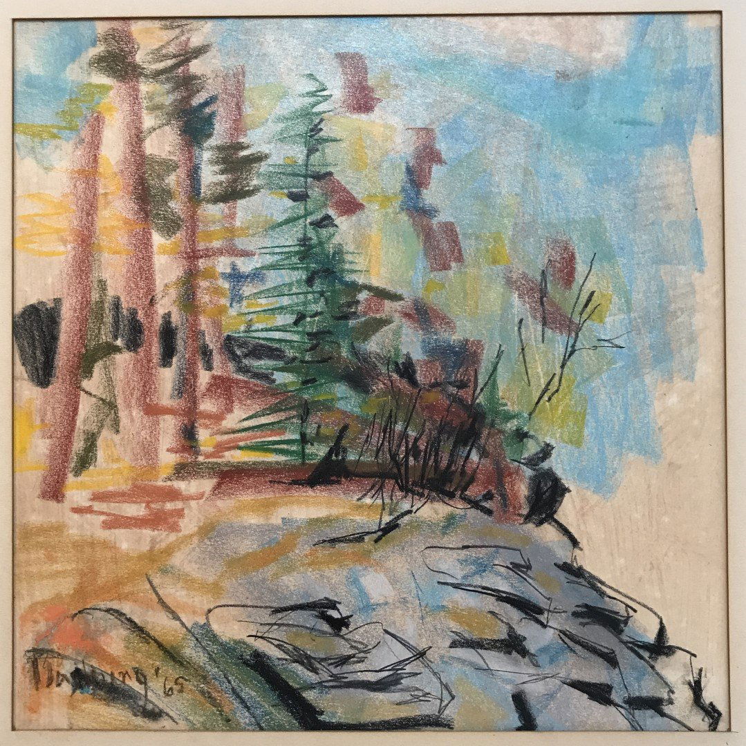 Andrew Dasburg; 20thC. Modernist Pastel Signed (1 of 5)