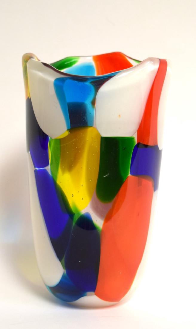 Italian Patchwork Glass Vase (1 of 5)
