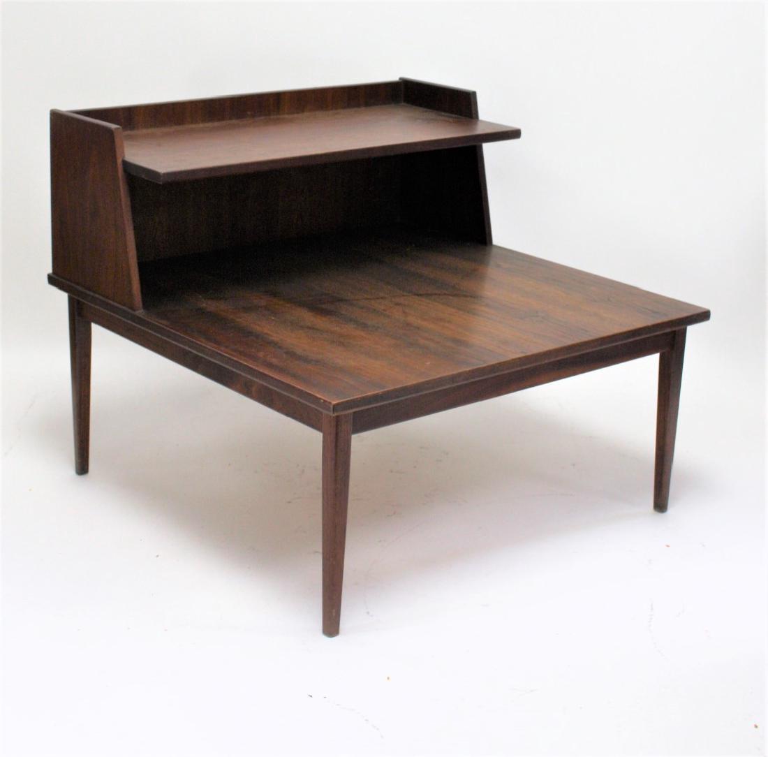 Danish Modern Oversized Walnut End Table (1 of 4)