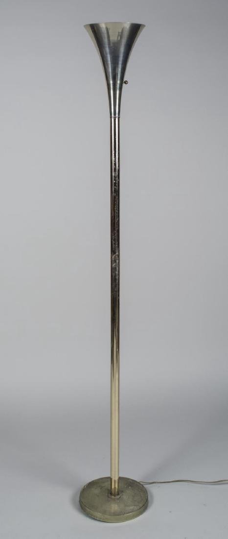Art Deco Brass Torchere Lamp (1 of 1)
