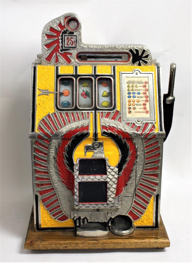 Mills Co. War Eagle 25 Cent Slot Machine (1 of 5)
