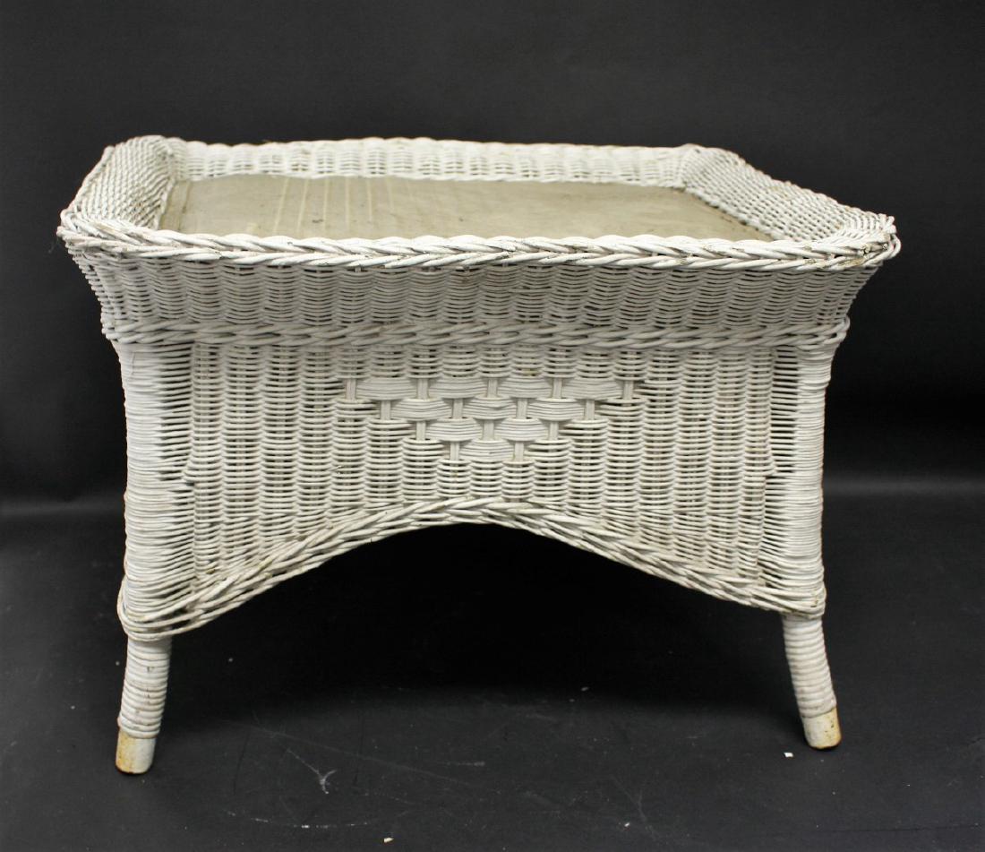 Victorian Wicker Foot Stool (1 of 4)