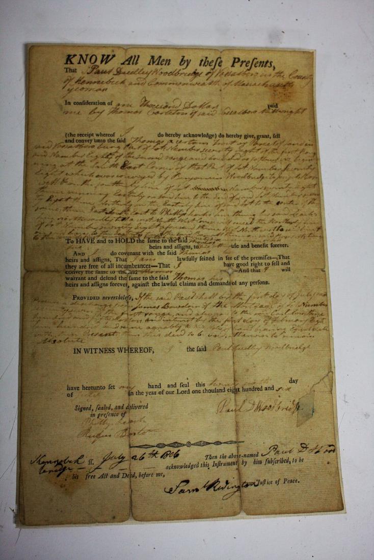 1806 Massachusetts Deed (1 of 5)
