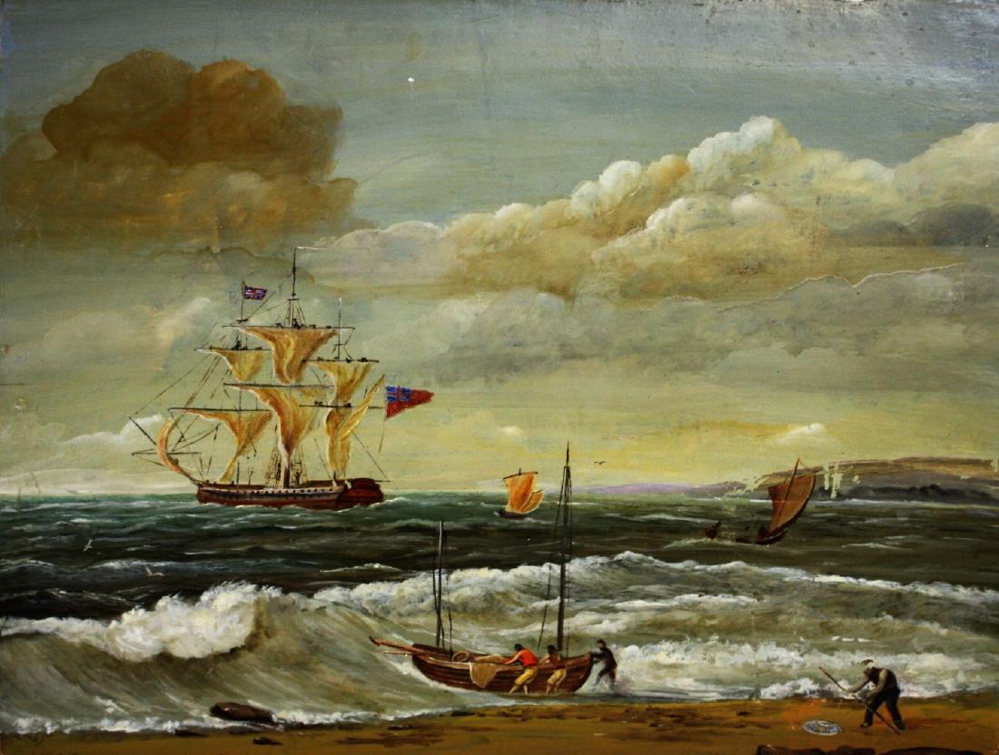 English School; Oil - Ships Offshore (1 of 5)