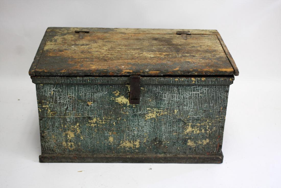 Antique Primitive Wooden Tool Chest (1 of 5)
