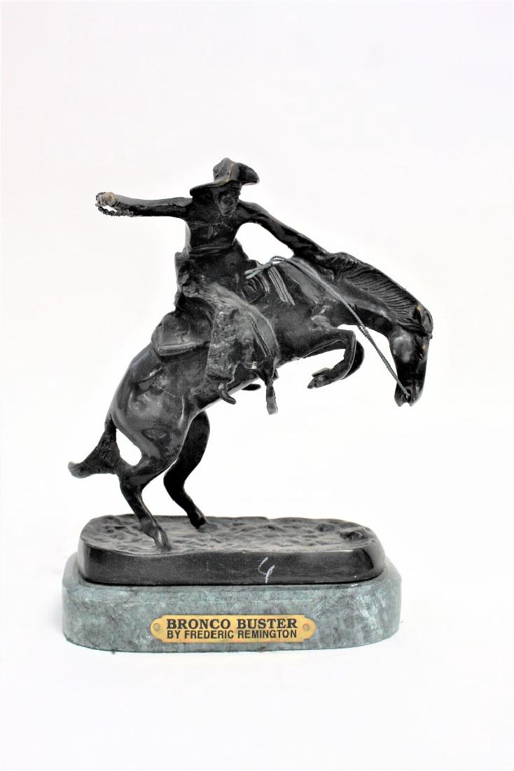 Frederic Remington(after); Bronze Bronco Buster Signed (1 of 5)