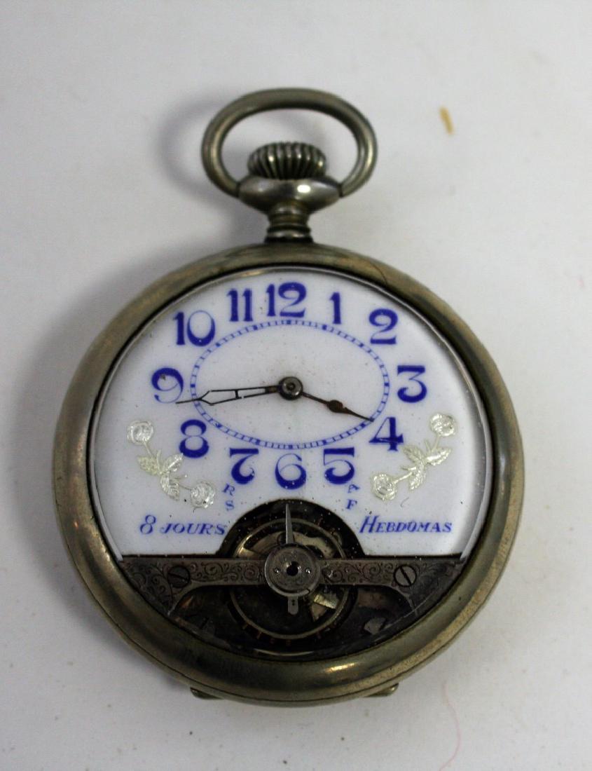 Hebdomas Porcelain Dial Pocket Watch (1 of 5)