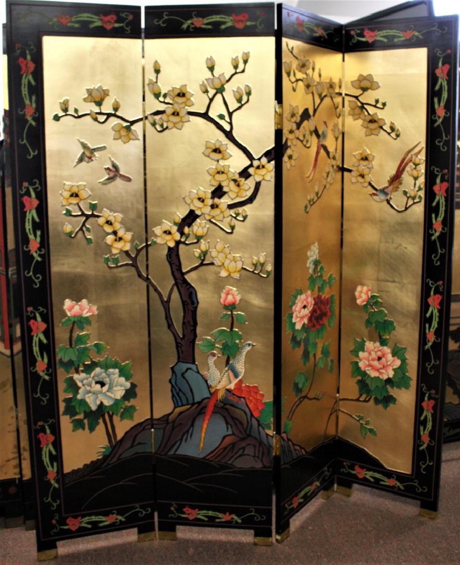 Chinese Four(4) Panel Coromandel Screen (1 of 3)