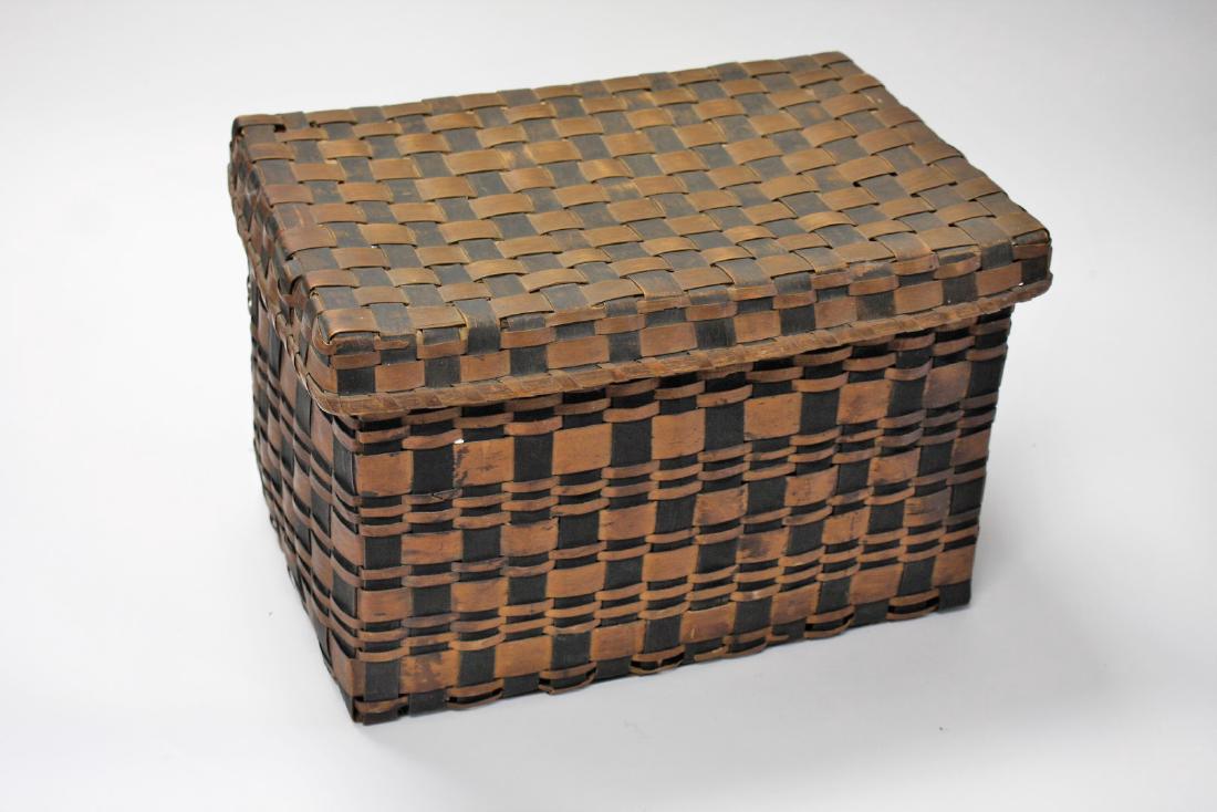 Country Splint Covered Basket (1 of 4)