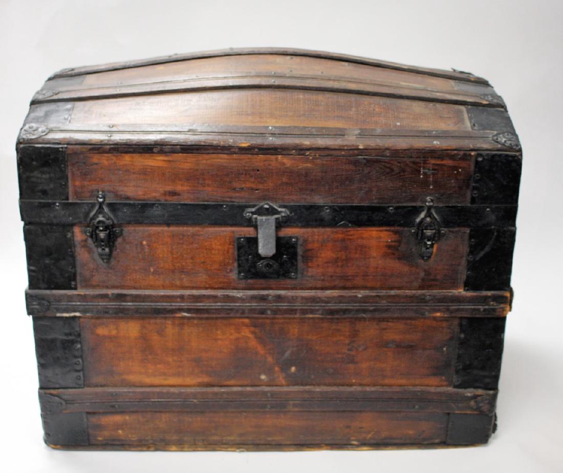 Dome Top Wood Slat Trunk (1 of 5)