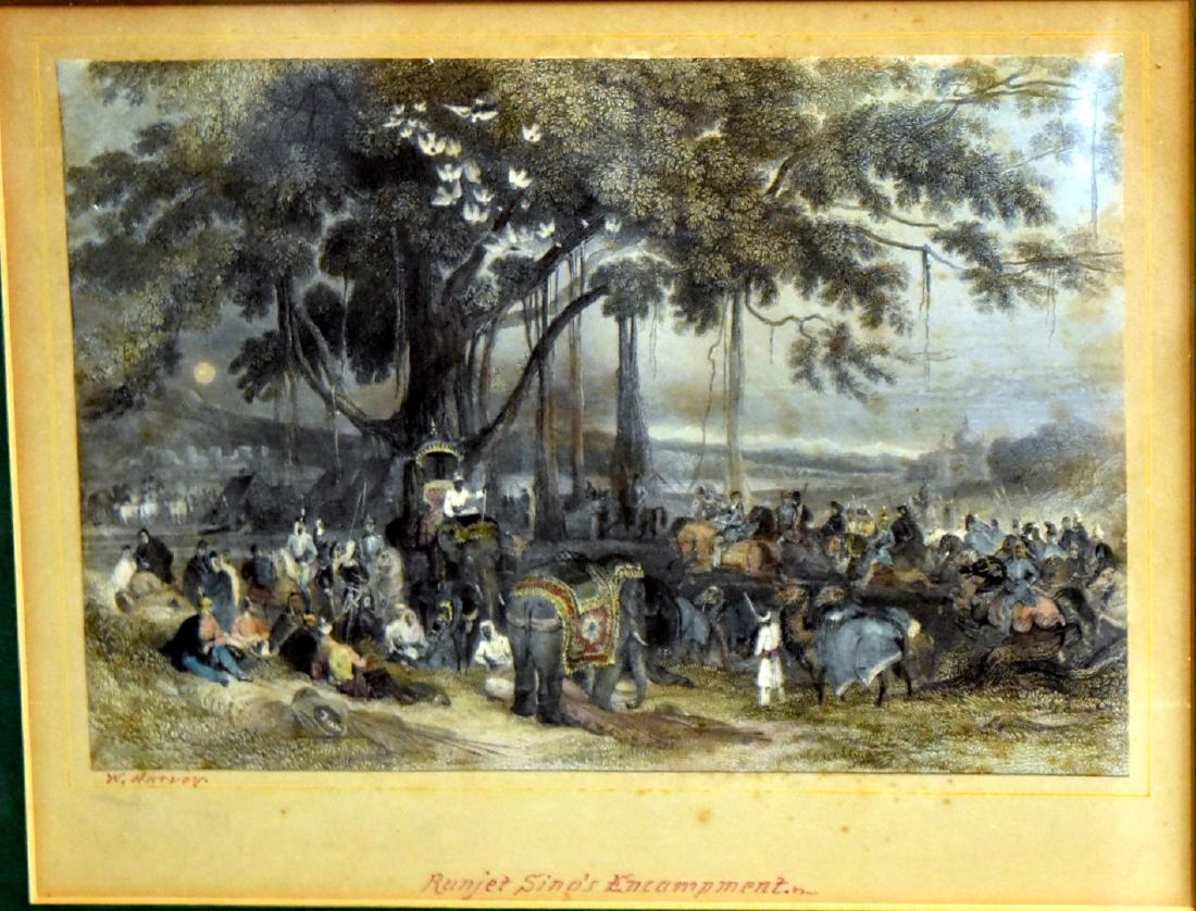 19thC. English Hand Colored Engraving (1 of 5)