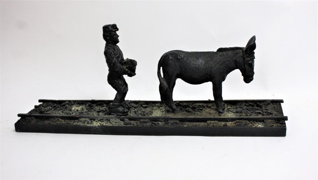 American Folk Art Black Coal Miner's Carving (1 of 7)