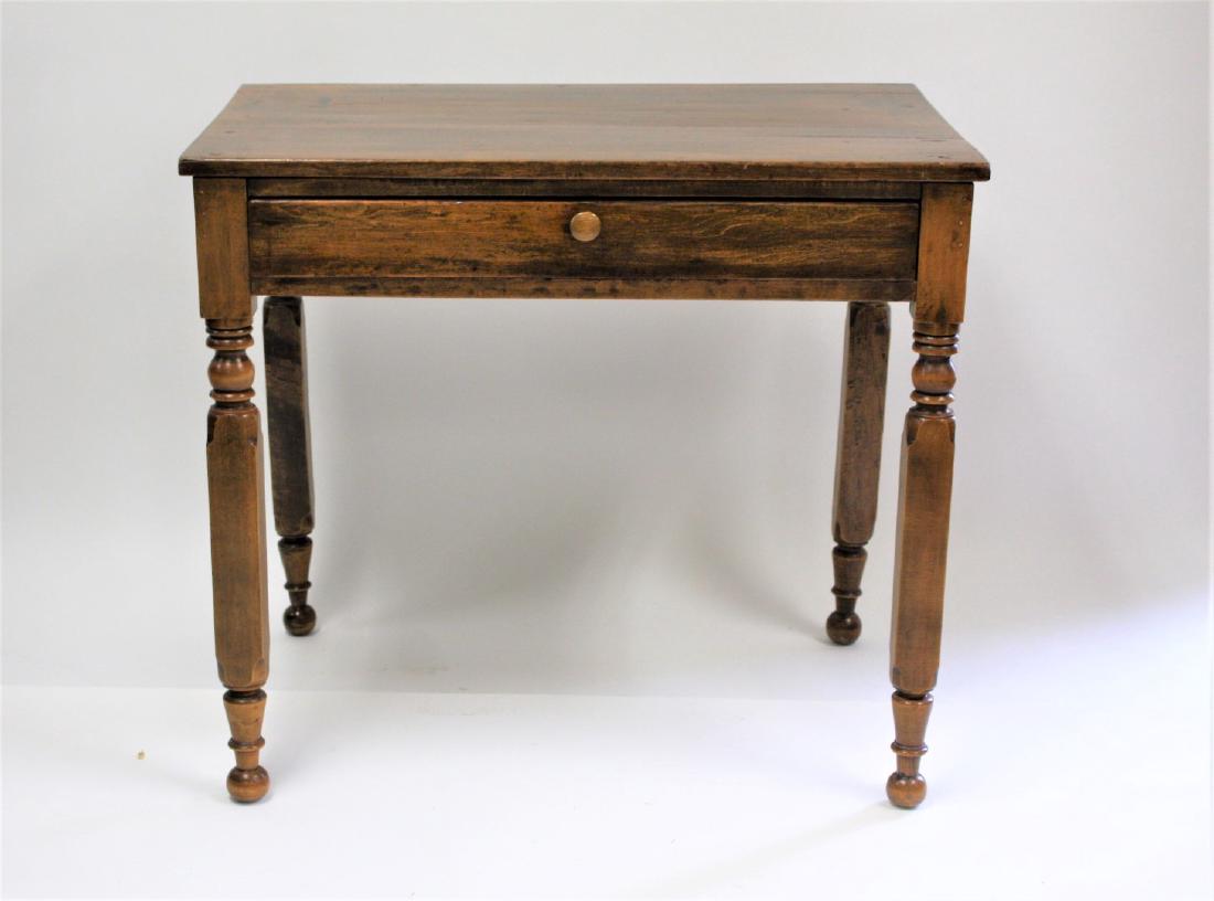 Country Pine One(1) Drawer Work Table (1 of 4)