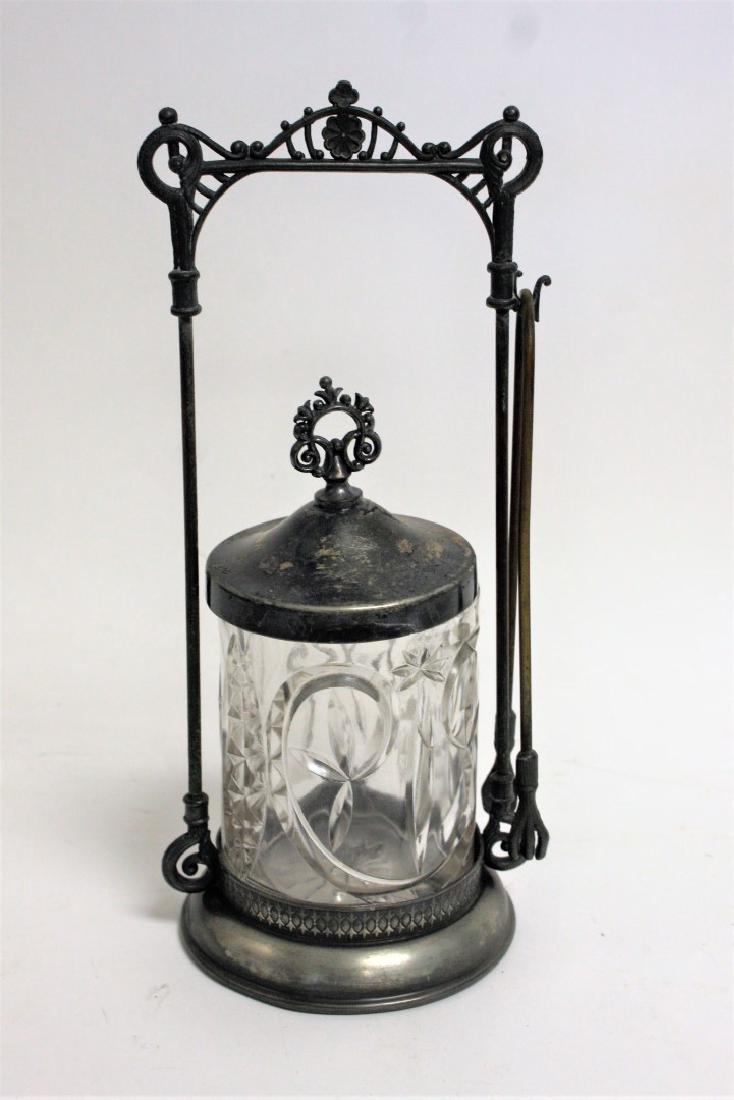 Victorian Silverplate Pickle Caster (1 of 4)
