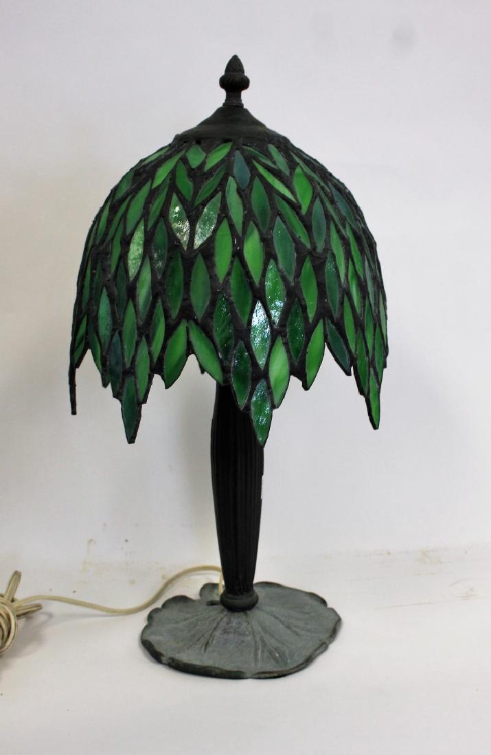 Leaded Glass Boudoir Lamp (1 of 4)