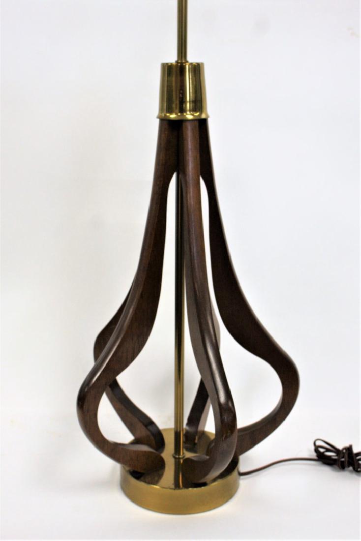 Adrian Pearsall Mid Century Teak and Brass Lamp (1 of 4)
