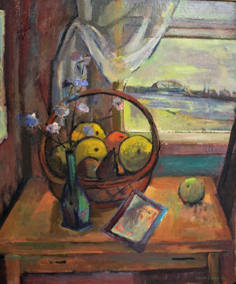 Helen Silver; 20thC. Modernist Oil Still Life Signed (1 of 5)