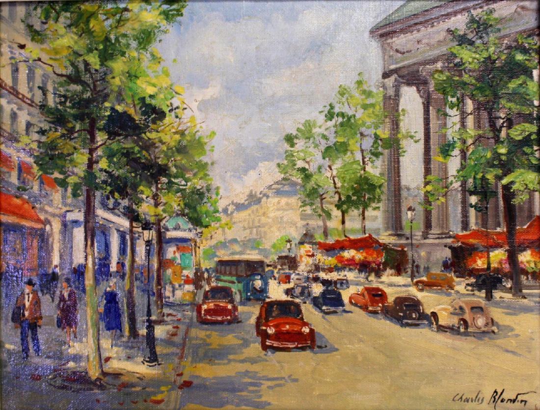 Charles Blondin; 20thC. French Oil - Paris Street (1 of 6)