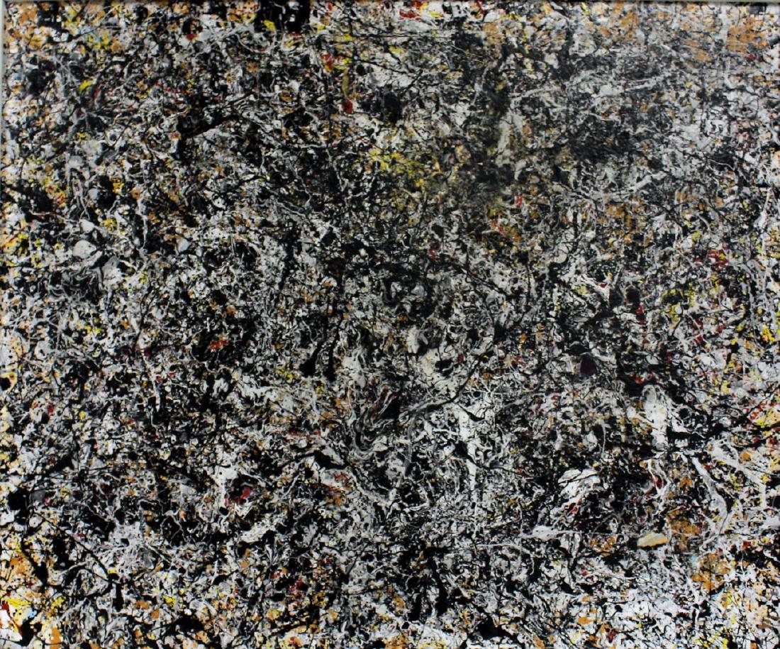 Jackson Pollack(after); 20thC. Modernist Oil (1 of 5)