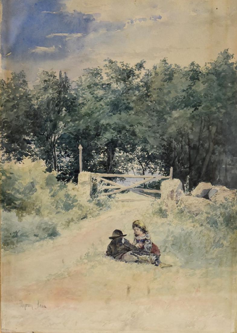 Joseph Jacques Reymann; 19thC. Watercolor Signed (1 of 4)