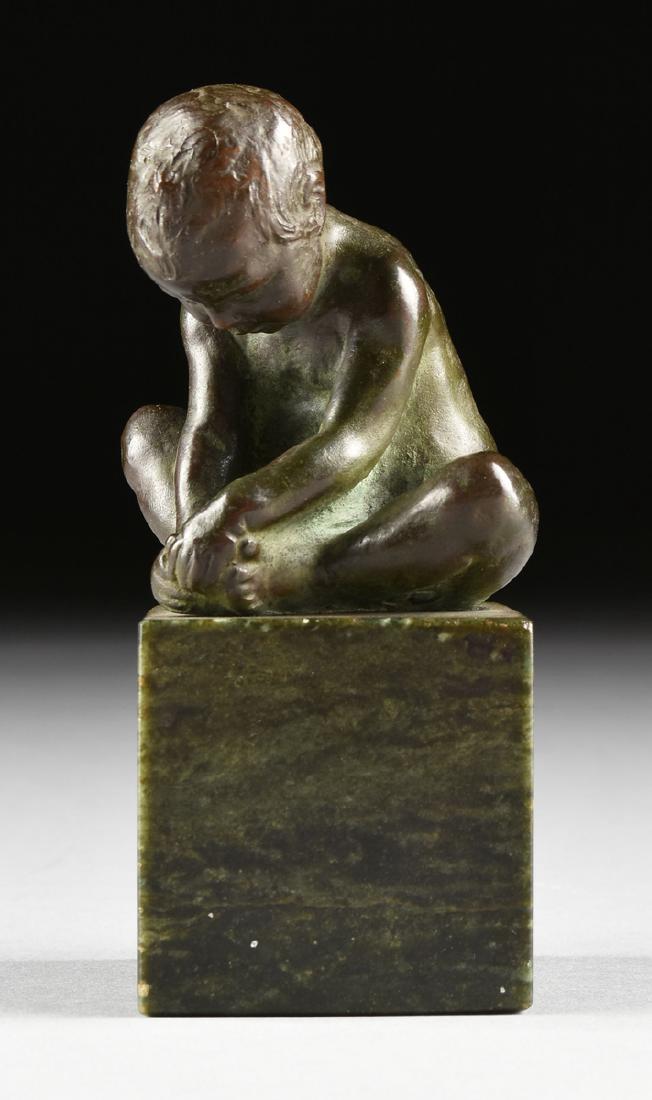 Bessie Potter Vonnoh; Bronze of a Child Signed (1 of 2)