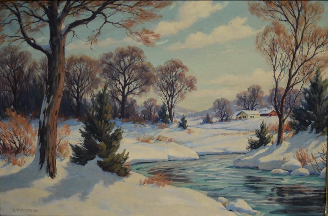 Ralph W. Watson; 20thC. American Oil Painting Signed