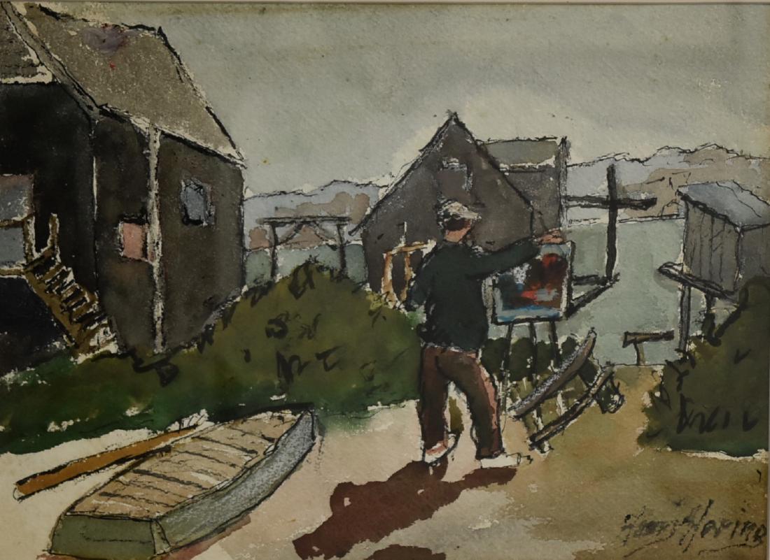 Harry Hering; American Watercolor Signed (1 of 4)