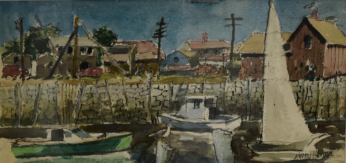 Harry Hering; American Watercolor Signed (1 of 4)