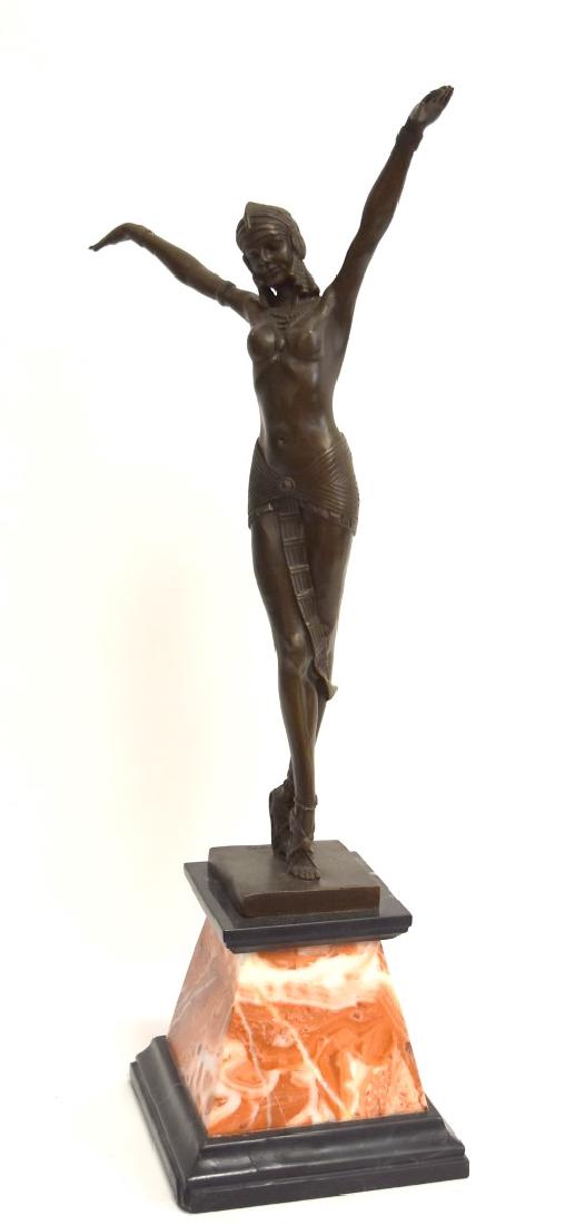 Demitri Chiparus(after); Art Déco Bronze Dancer Signed (1 of 4)