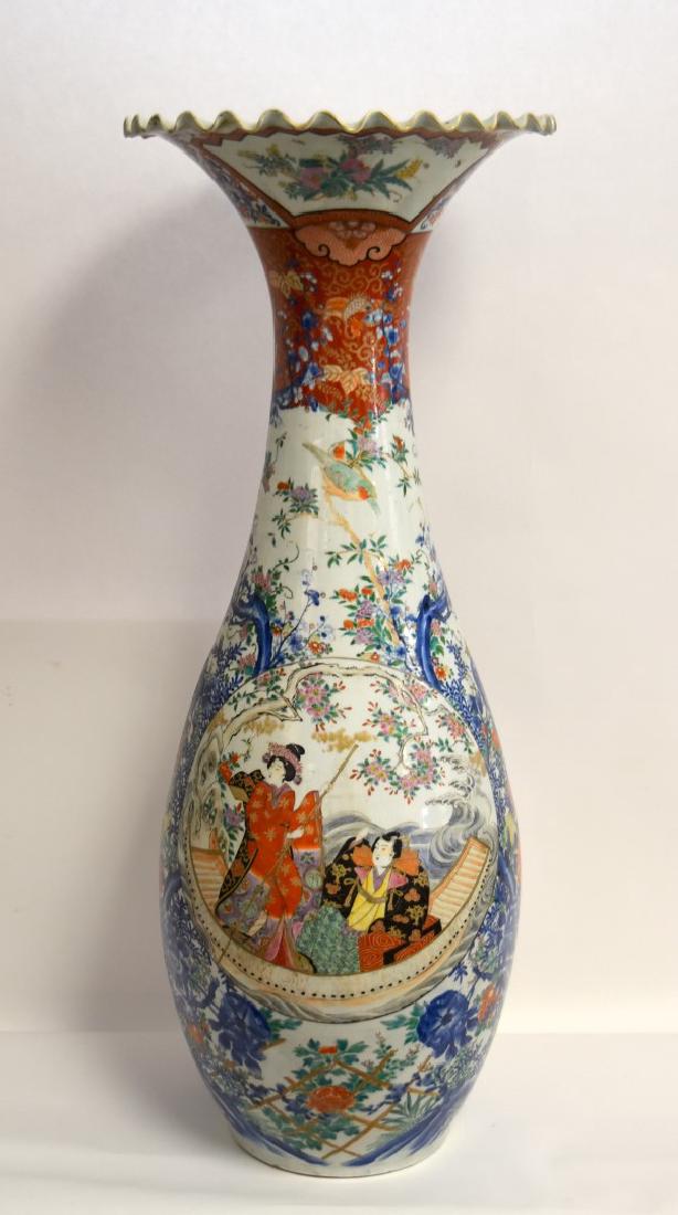 19thC. Japanese Imari Porcelain Palace Vase (1 of 10)