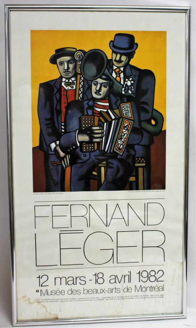 Fernand Leger; Framed Exhibition Poster (1 of 5)