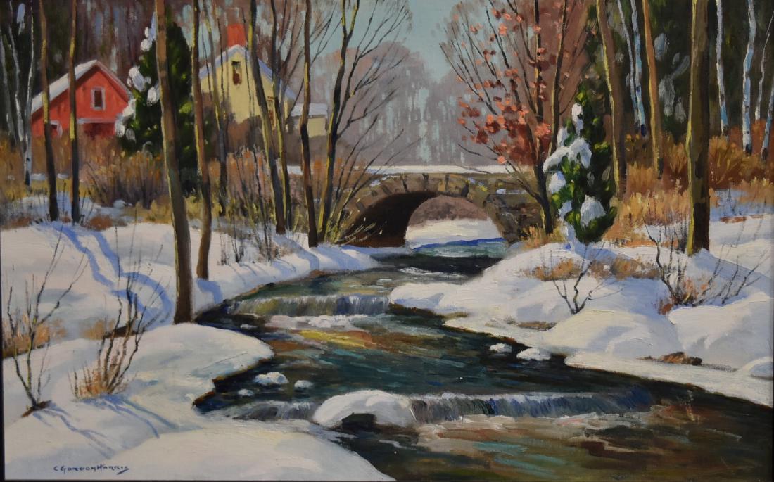 C. Gordon Harris; 20thC. American Oil Painting Signed