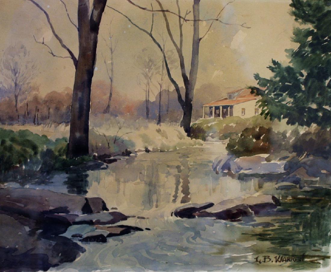 Harold B. Warren; American Watercolor Signed (1 of 6)