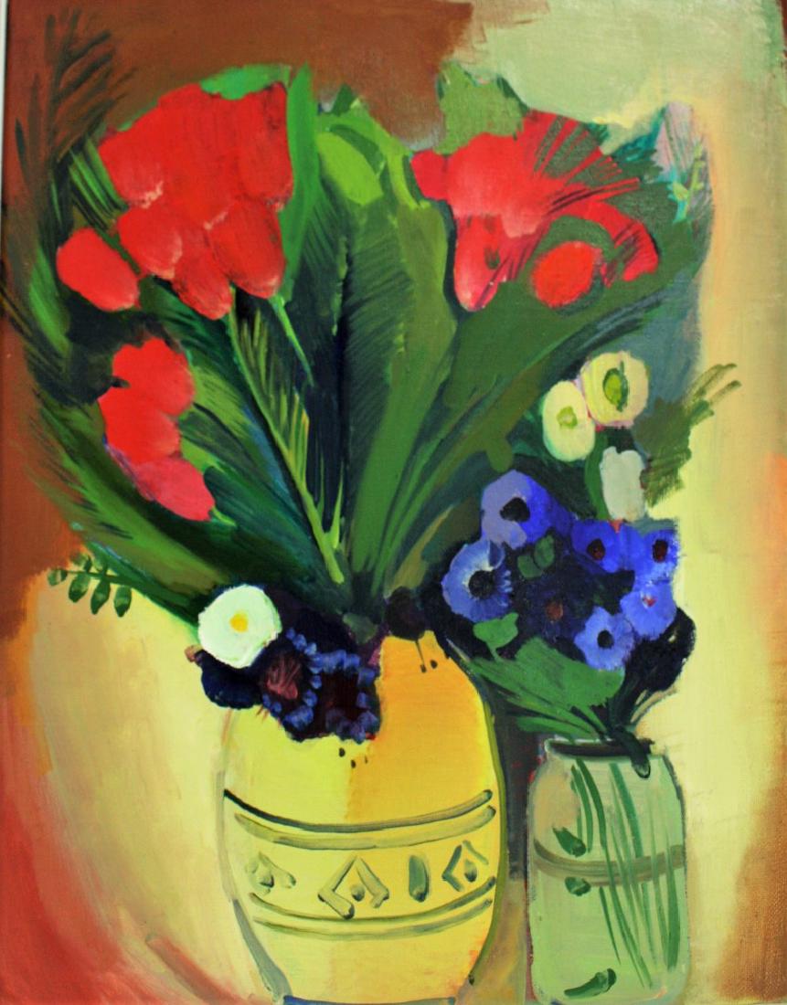 20thC. Russian Oil - Still life Signed (1 of 4)