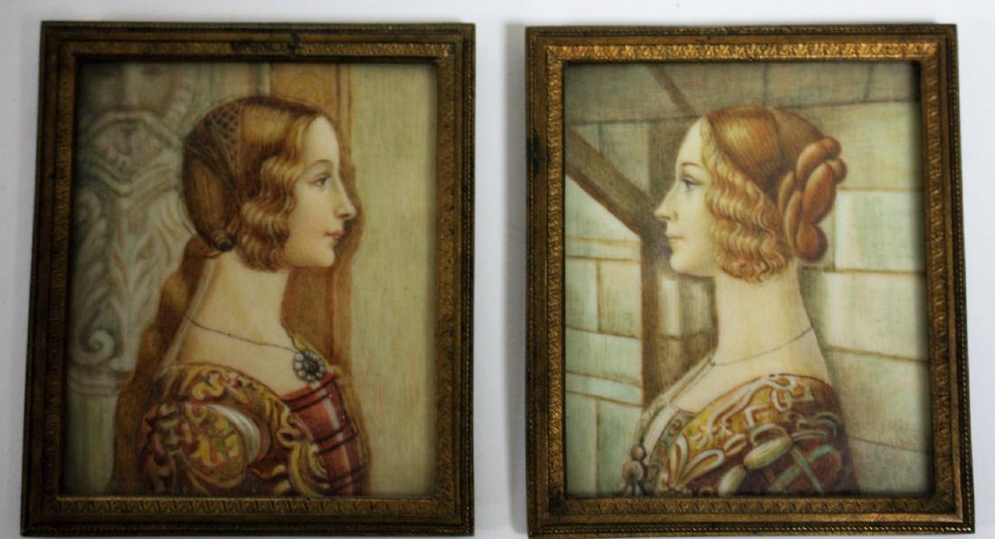 D. Ghirlandaio; Pair of Early Italian Miniature (1 of 7)