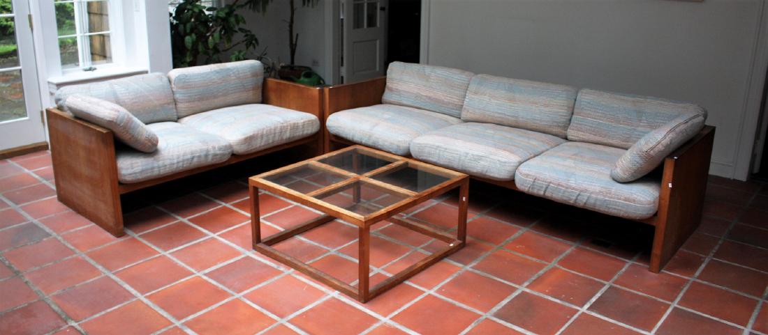 Four(4) Piece Milo Baughman Style Living Room Set (1 of 5)