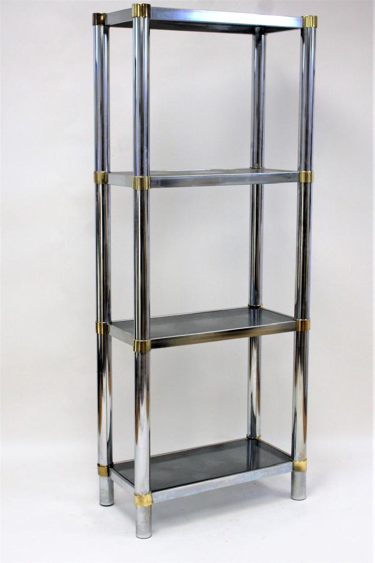 Mid Century Chrome and Glass Four(4) Tier Display (1 of 4)
