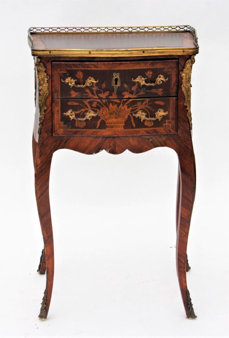 French Marquetry Inlay Stand (1 of 5)