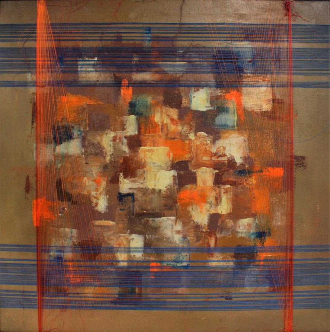 20thC. Modernist Oil - Abstract Composition (1 of 3)