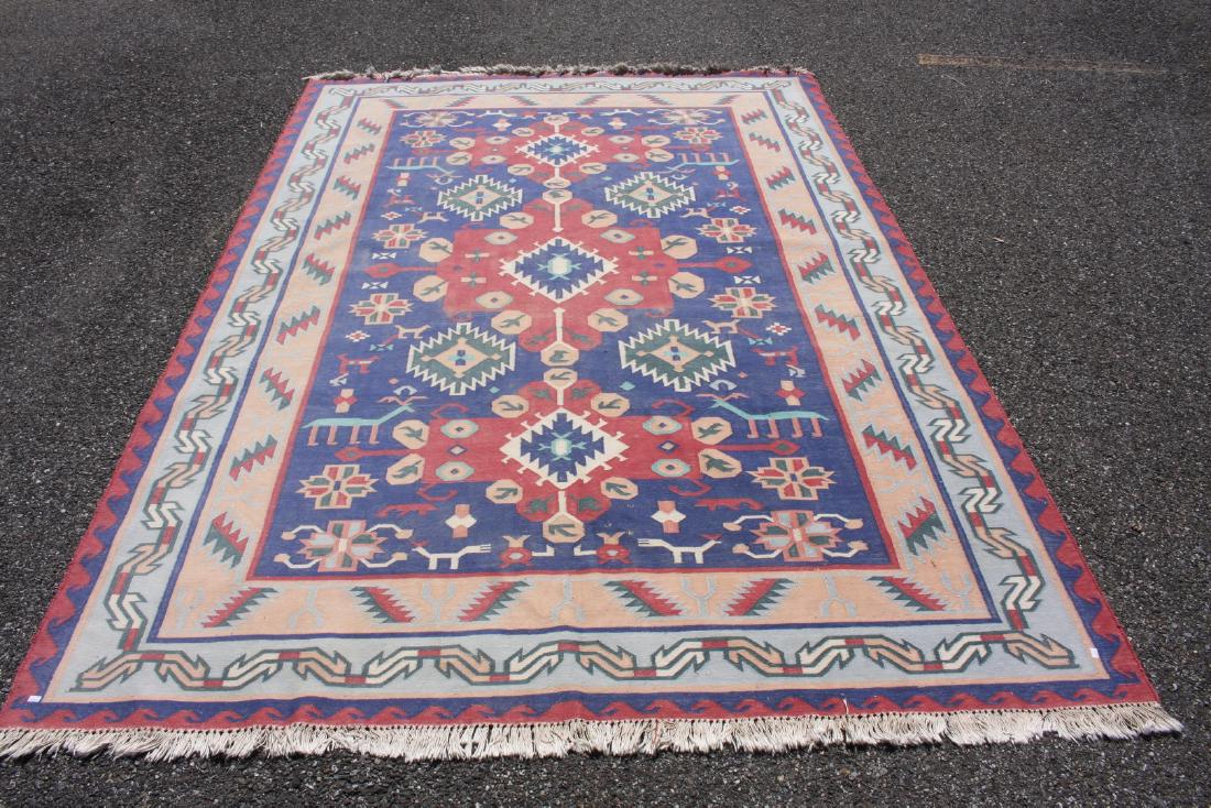Flat Woven Kilim Estate Carpet 6.1 x 9 (1 of 4)