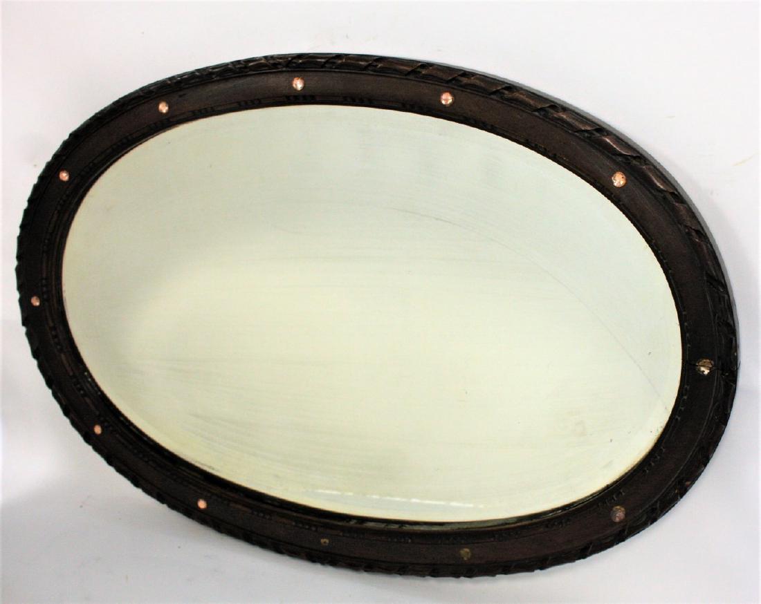 Victorian Oval Walnut Mirror (1 of 5)