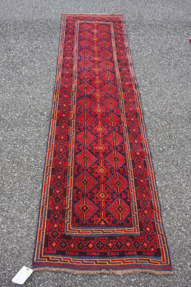 Ballouch Runner 2.2 x 8.10: handmade wool