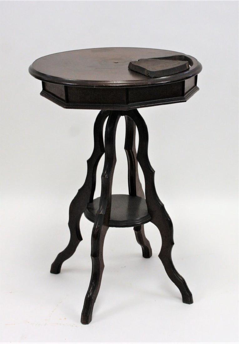 Victorian Walnut Revolving Sewing Stand (1 of 4)