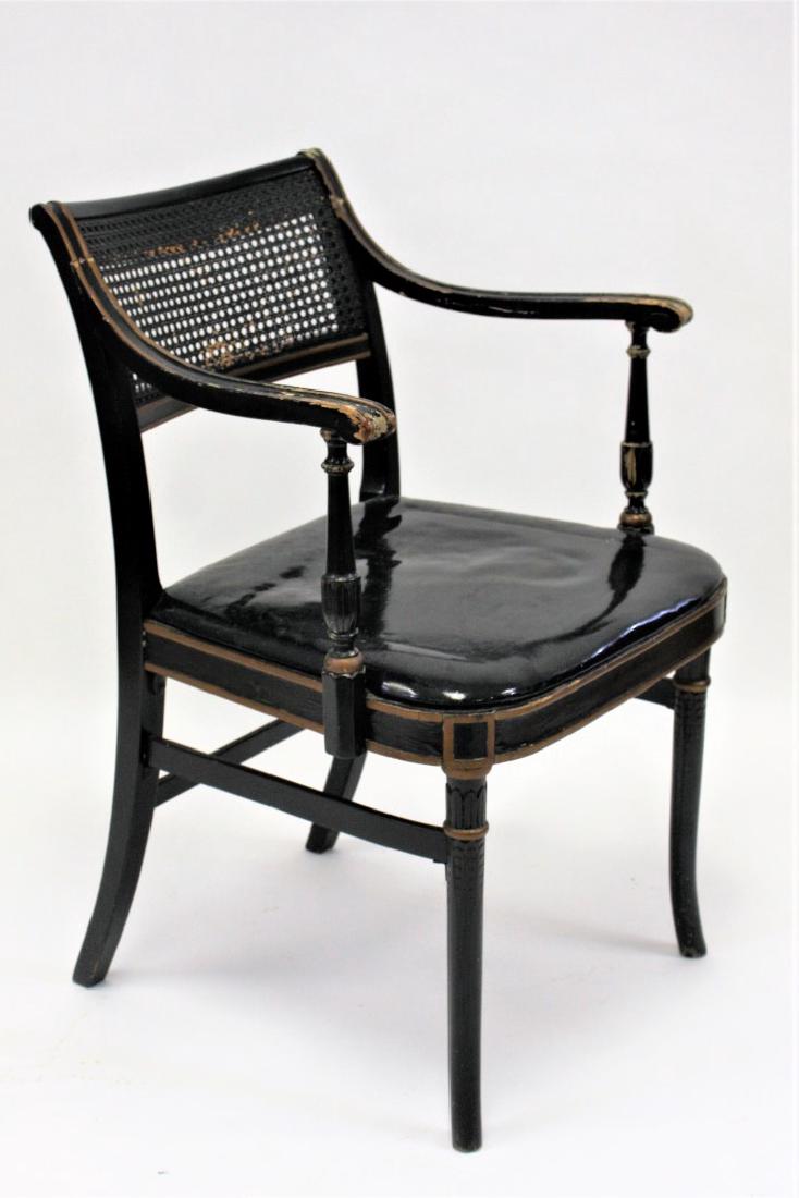 Regency Ebony Arm Chair (1 of 3)