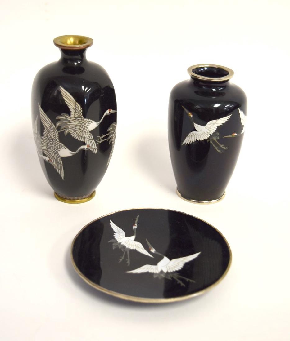 Three(3) Miscellaneous Japanese Cloisonne Pieces (1 of 7)