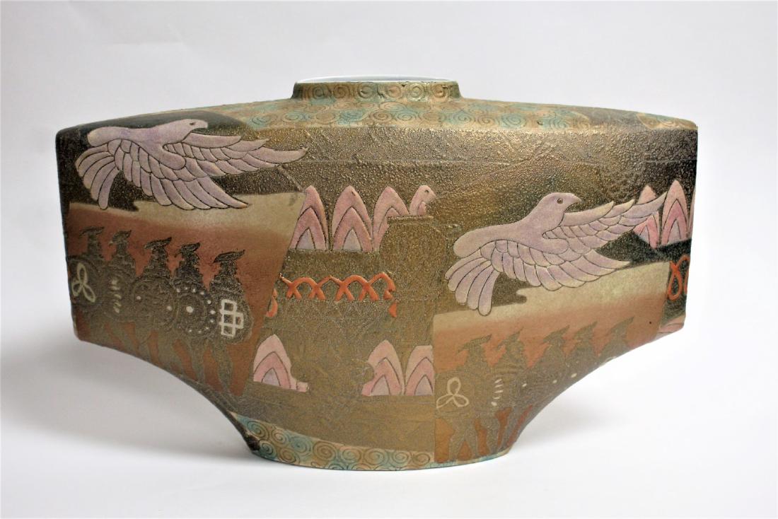 South Western Enameled Pottery Vase (1 of 5)