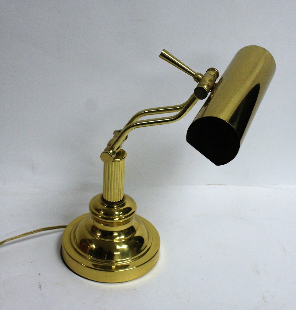 Adjustable Brass Desk Lamp (1 of 3)