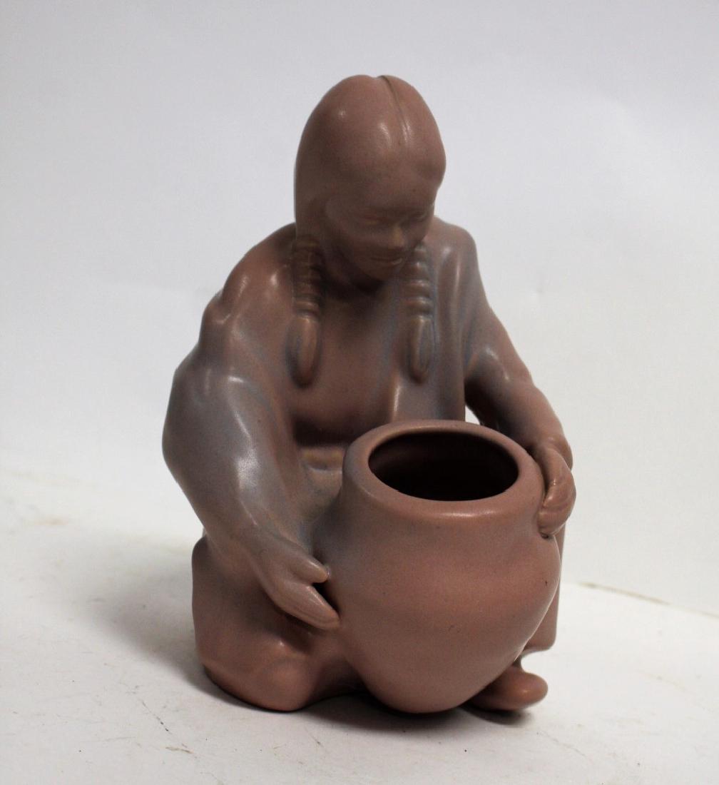 Van Briggle Pottery Figure - Indian Maiden (1 of 6)